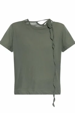 Yohji Yamamoto ZIELONY Bawełniany top