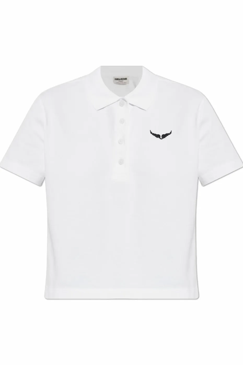 Zadig & Voltaire BIAŁY Polo `Mirta`