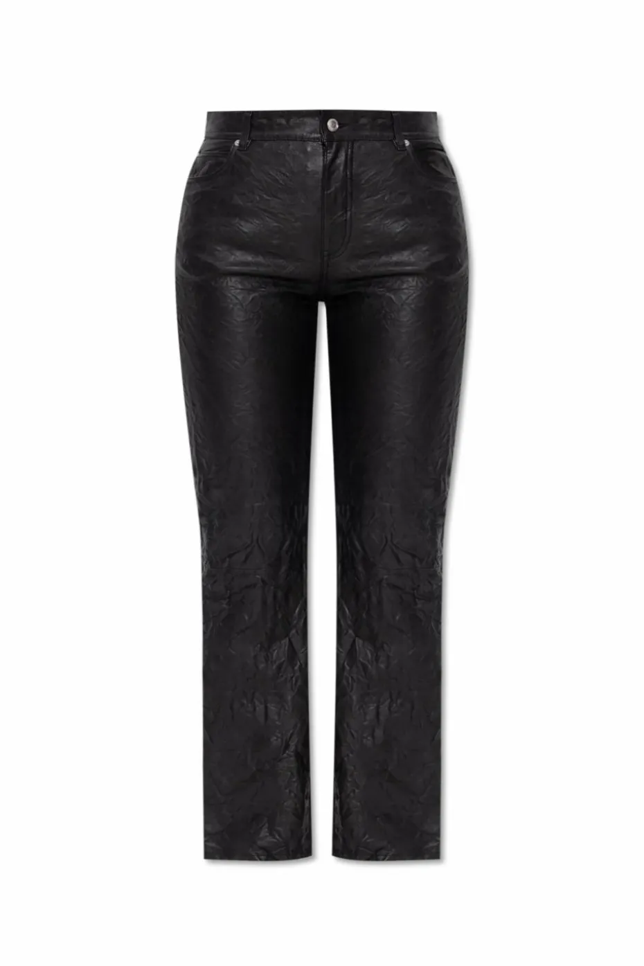 Zadig & Voltaire CZARNY Skórzane spodnie `Evy`