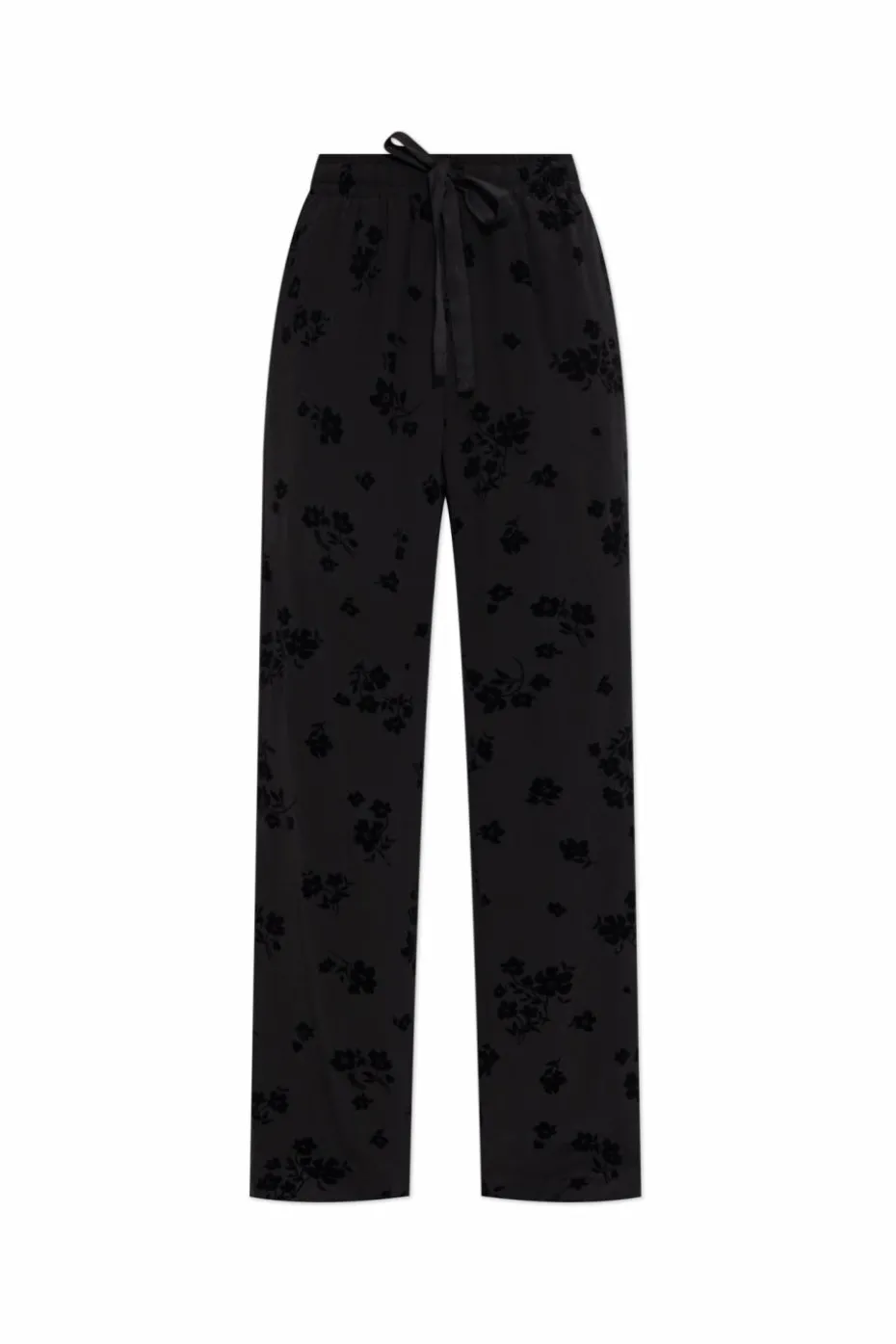 Zadig & Voltaire CZARNY Spodnie `Poma` p luźnym kroju