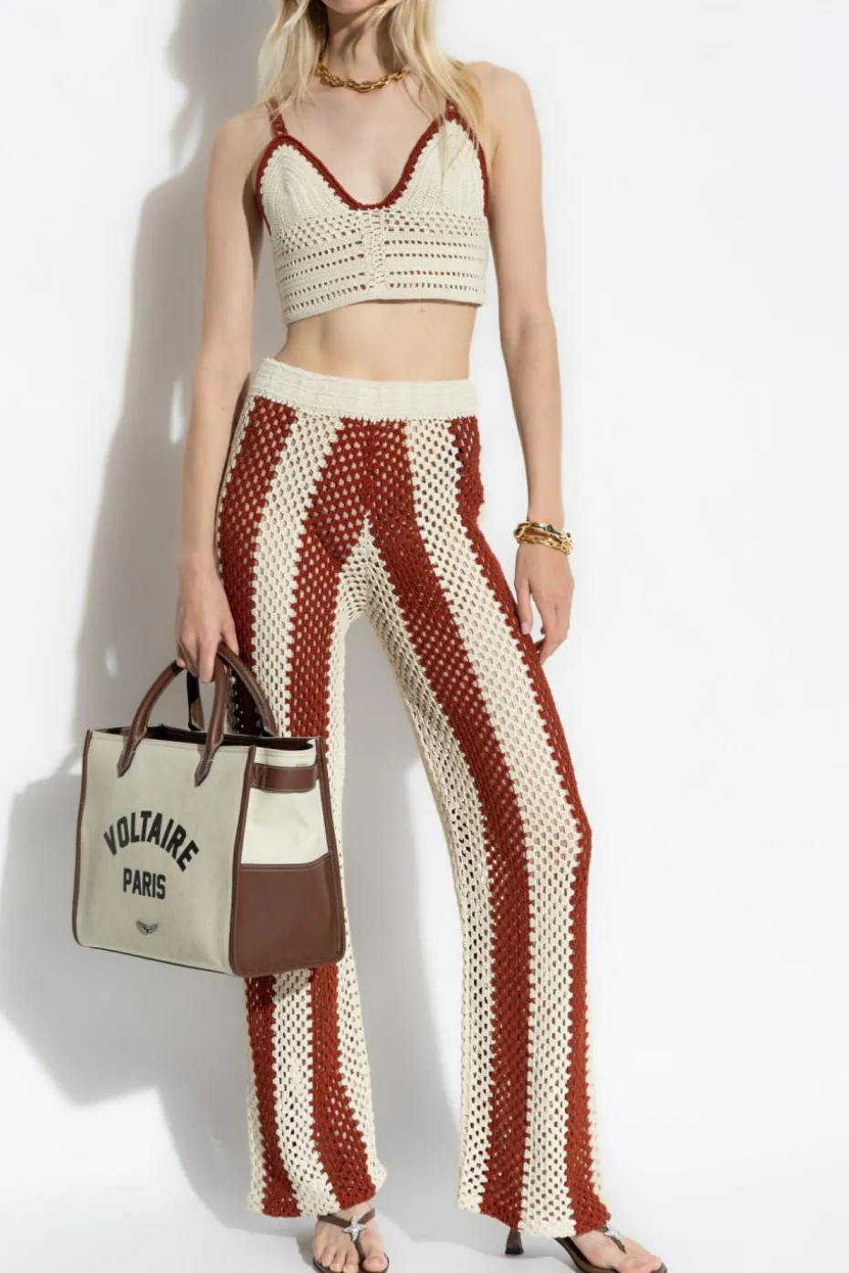 Zadig & Voltaire kremowy Spodnie `Pia`